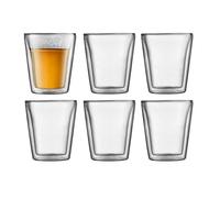 Bodum Canteen Set 6 Verres Double Paroi 0.2 L Transparent