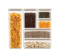 BODUM Canteen Set de 6 bocaux de conservation, 2 x 1L / 1 x 1.2L / 2 x 0.5L / 1 x 2.6L