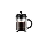 BODUM Chambord 1914-01-1 Cafetière à piston 4 tasses 0,5 L Chromé Noir verre borosilicate