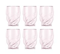 Bodum Double Walled Glasses pack of 2 PAVINA PARIS Transparent Pink - 270ml Cups - Dishwasher Safe Thermal Cup - Mouth-blown Borosilicate Glass
