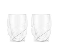 Bodum Double Walled Glasses pack of 6 PAVINA PARIS - 270ml Cups - Dishwasher Safe Thermal Cup - Mouth-blown Borosilicate Glass
