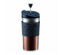 Bodum K11102-01 Travel Press Set Mug À Piston + Couvercle Extra 0,35 L Noir