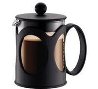 Bodum - 10683-01 - Kenya - Cafetière à Piston 4 Tasses - 0,5 L - Noire, Noir