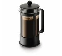 Bodum Kenya Cafetière Piston 8 tasses 1 litre Noir Vaisselle Presse à café ;Cafetière électrique