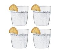 Bodum KVADRANT Verres Lot de 4-350 ml Gobelets - verre borosilicate résistant à la chaleur - passe au lave-vaisselle