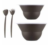 BODUM Lot 2 saladiers avec couvercles et couverts Marron - Topee