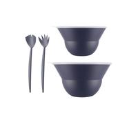 Bodum Lot de 2 saladiers TOPEE K2551-540-143S-1 3 l/4,9 l avec couvercle et couverts bleu