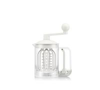 Bodum Pancake Mélangeur et Distributeur de Pâte à Crêpes BISTRO Blanc - Mesure Intégrée - Versement Facile, Durable - Plastique sans BPA - Compatible Lave-Vaisselle