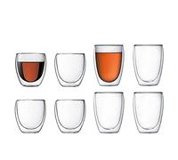 Bodum Pavina Lot de 8 verres isothermes à double paroi (4 x 340 ml et 4 x 226,8 g)