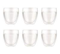 bodum - pavina outdoor - set 6 gobelets double paroi plastique - pc - incassable - 0.25 l G