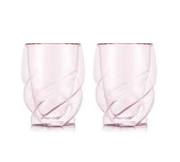 Bodum Pavina Paris Lot De 2 Verres À Double Paroi Rose Transparent - 270 Ml