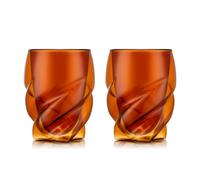Bodum Pavina Paris Lot de 2 verres thermiques à double paroi en verre borosilicate rouge transparent - 270 ml