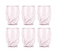 BODUM PAVINA PARIS Lot de 6 verres à double paroi rose transparent - 270 ml