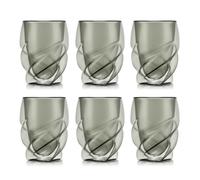 BODUM PAVINA PARIS Set de 6 verres à double paroi 270 ml - Gris transparent