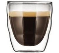 pilatus set 2 verres double paroi 0.08 l transparent