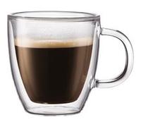 Bodum - Set 2 mugs à espresso, double paroi, avec anse, 0.15 l
