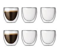- Set 6 verres, double paroi, 0.08 l