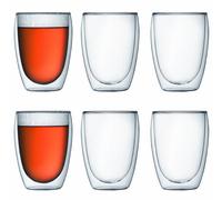 bodum set de 6 verres double paroi 35cl 4559-10-12 pavina