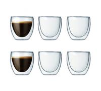 Bodum - Set De 6 Verres Double Paroi 8cl - 4557-10-12