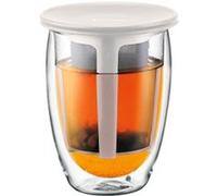 Bodum Tea For One K11153-913 Set Verre 0,35 L Blanc Crème Blanc Crème G