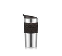 Bodum TRAVEL MUG 11068-451S Mug de voyage isotherme en inox double paroi, couvercle à clapet, 0.35 l
