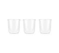 Bodum Verre à saké à double paroi Douro 6 cl Lot de 3 Clair-bambou