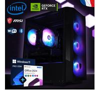 Bodvarok PC Gamer Fixe - Nvidia RTX 5060 - Intel i5 12400F - 16 Go RAM DDR4 - SSD 500Go NVMe - Win11 Office24 Wifi Garantie 3 ans