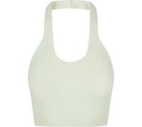 Urban Classics Débardeur femme en maille côtelée à encolure croisée – Menthe