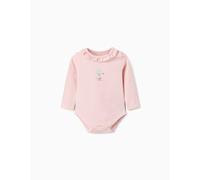 Body À Manches Longues Avec Imprimé Et Volants Rose 1/3M(54/60)