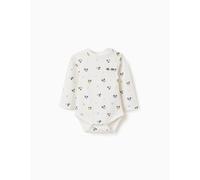 Body À Manches Longues Avec Motif Mickey Blanc 1/3M(54/60)