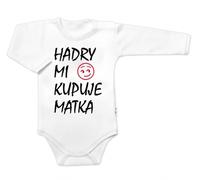 Body à manches longues Rags que ma mère m'achète, Baby Nellys, blanc, taille 86