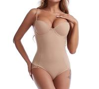 Body amincissant pour femme, body de contrôle du ventre avec bretelles réglables, justaucorps en forme de caraco respirant, soutien-gorge intégré une pièce, col en V, gaine amincissante pour la taille