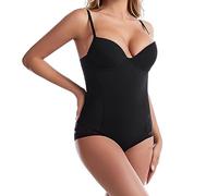 Body amincissant pour femme, body de contrôle du ventre avec bretelles réglables, justaucorps en forme de caraco respirant, soutien-gorge intégré une pièce, col en V, gaine amincissante pour la taille
