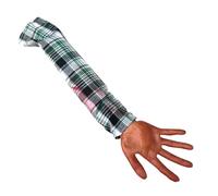 Body Arm Doll - Bras coupé de 55,9 cm | Fausse main coupée effrayante | Fausse partie du corps | Main du corps avec manchon en tissu écossais | Accessoire réaliste réutilisable pour