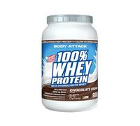 Body Attack 100% whey protéine, protéines musculation - protein powder crémeuse avec hydrolysat et BCAA, prise de masse et régimes, pour athlètes et sportifs - Fabriqué en Allemagne - 900g Chocolat