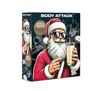 Body Attack Calendrier de l'Avent fitness avec nourriture pour sport, barres protéinées et autres collations, idée cadeau idéale pour Noël, encore plus varié, avec défis sportifs