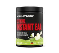 Body Attack Extreme Instant EAA Poudre - Green Apple, 500 g, végétalien, fabriquée en Allemagne - 8 acides aminés EAA essentiels pour une alimentation riche en protéines et un entraînement intensif
