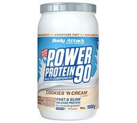 Body Attack Power Protein 90 Complément pour Sportif Cookies/Cream 1 kg