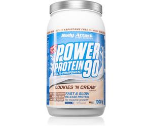 Body Attack Power-Protein protéine de petit-lait aux vitamines saveur Cookies and Cream 1000 g