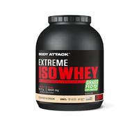 Body Attack Whey Protéine Extreme Deluxe-Protein powder avec des acides aminés, Complexe triple-Whey, CFM Whey Isolate-Parfait pour poids musculation, Fabriqué en Allemagne, 2,3 kg, Cookies