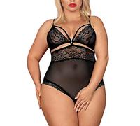 Body Avec Entrejambe Ouvert - Noir