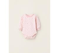 Body avec motif de fleurs et de champignons rose clair 1/3M(54/60)