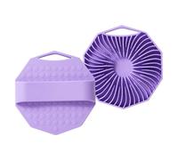 Body Bath Scrubber, Bodies Exfoliator Brush, 3.94 Inches Deep Cleaning Brush 2 Piece Silicone Loofah Massager, Bathroom Accessories for Hygienic, Personal Use, Men and Women
