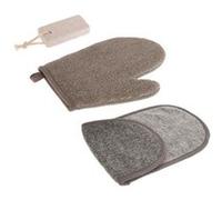 Body Beauty - Lot de 3 Accessoires "Spa" 38cm Gris Gris G