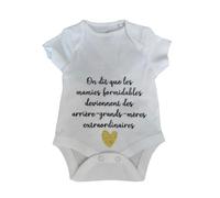 Body Bébé Annonce Grossesse Arrière Grand-Mère Extraordinaire - On Dit Que Les Mamies Formidables Deviennent Des Arrière-Grands-Mères Extraordinaires