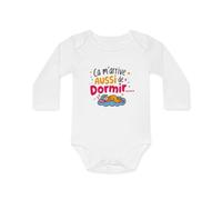 Body Bébé "Ça m’arrive aussi de dormir" - 100% Coton - Blanc - 0 à 18 Mois Idée cadeau humour amusant Taille 3-6M, Couleur White