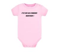 Body bébé, Cadeau naissance garçon, Cadeau naissance fille, Body Humour nouveau né, Annonce grossesse, idée cadeau de naissance, Vêtement bébé, C'est moi qui commande maintenant (3 mois, Rose)