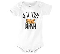 Body bébé Chow Chow | Je Le Ferai Demain | Bodies Collection Animaux Humour Mignon