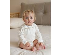 VERTBAUDET Body bébé col en broderie anglaise manches longues écru 24M(86CM)