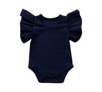 Body Bébé Combinaison Enfant en Coton Manches Courtes avec nœud Papillon et Marguerites Combinaisons Tricot pour Fille garçon